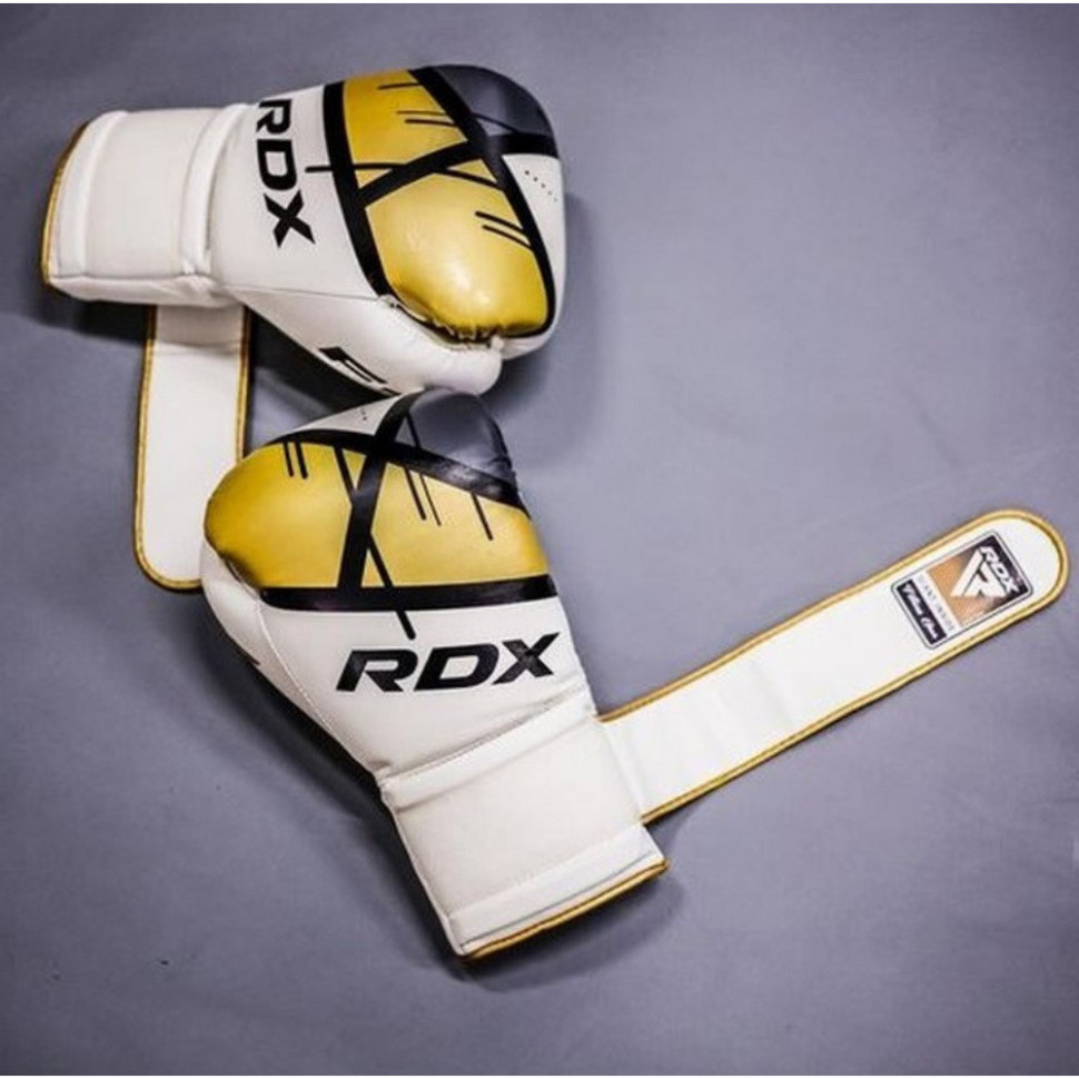 Боксерские перчатки F7 Ego RDX Inc Limited BGR-F7GL-16oz, Golden 16 унций (капа в комплекте)