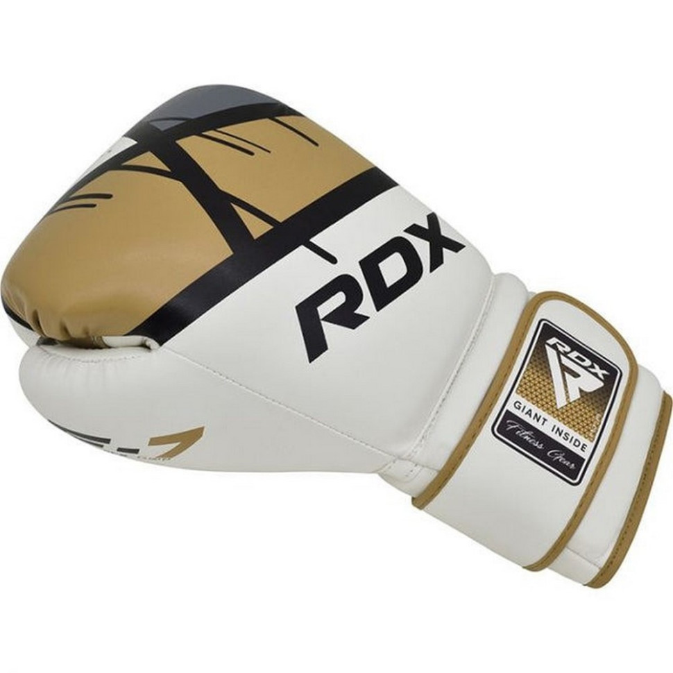 Боксерские перчатки F7 Ego RDX Inc Limited BGR-F7GL-16oz, Golden 16 унций (капа в комплекте)