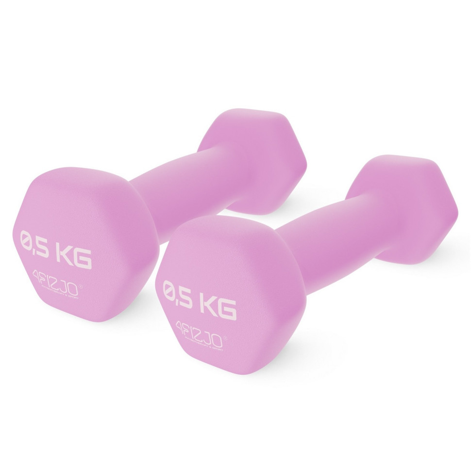 Гантели виниловые Classic 4FIZJO P-5907739311948 розовый 2 x 0.5 кг