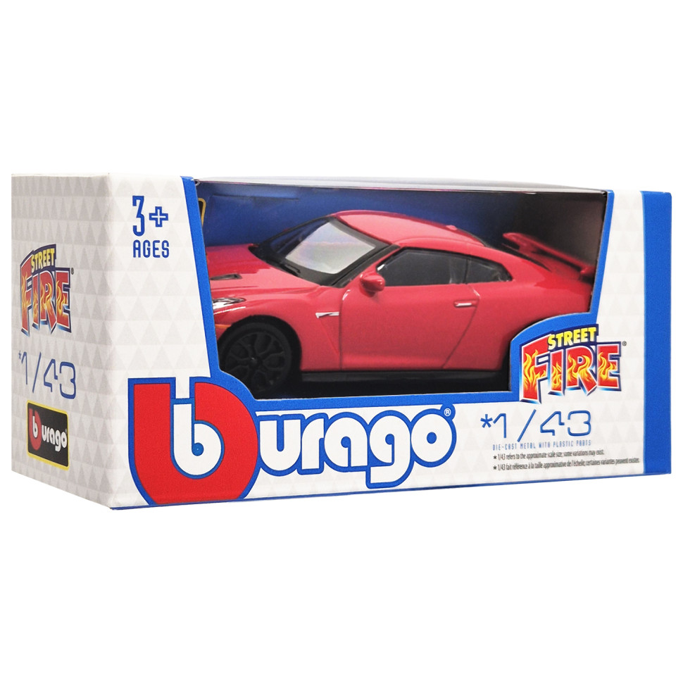 Колекційна автомодель Nissan GT-R 2017 Bburago 18-30010B-7 масштаб 1:43