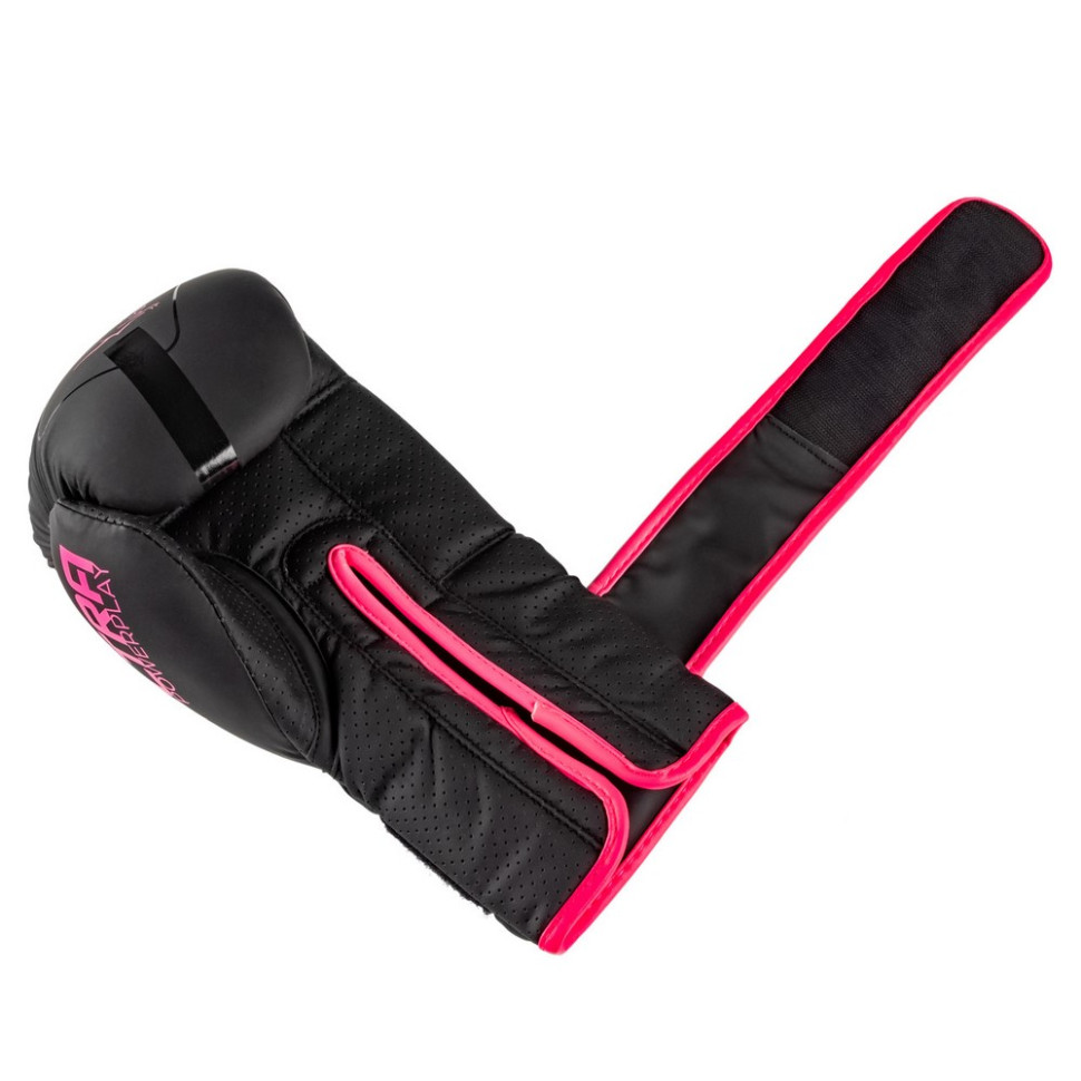 Боксерские перчатки 3024 Ultra Mat PowerPlay PP_3024_10oz_Bl/Pink, размер 10 унций