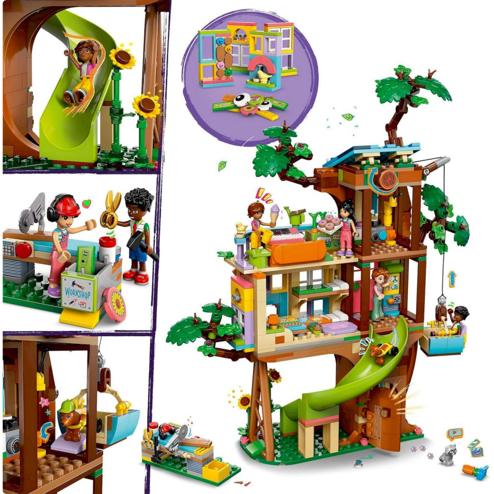 Конструктор LEGO Friends Тусовка у будиночку дружби на дереві 42652, 701 деталь 