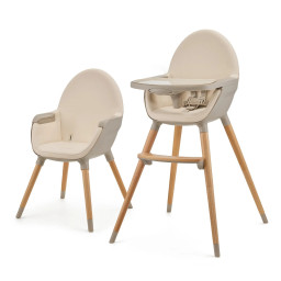 Детский стульчик для кормления Fini 2 Kinderkraft KHFINI02BEG0000 Beige 2 в 1