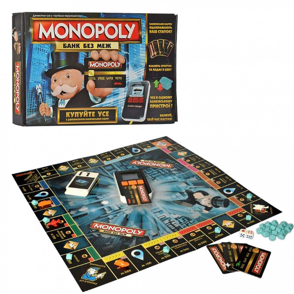 УЦЕНКА!!! Настольная игра Монополия TG 002-UC игровое поле, карточки, фишки