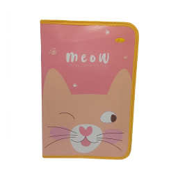 Папка для ручного труда на молнии А4 "Cat Meow" Апельсин АП-1002-1 Папка для ручного труда на молнии А4 "Cat Meow" Апельсин АП-1002-1