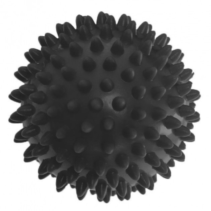 Масажний м'ячик EasyFit  EF-1063-BK, 7,5 см, жорсткий, чорний