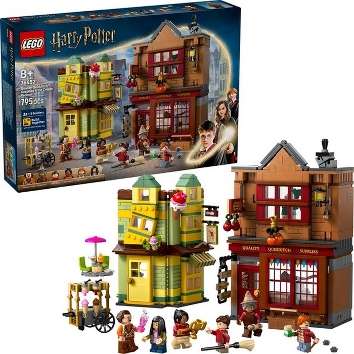 Конструктор Harry Potter Якісні товари для квіддичу та кафе з морозивом LEGO 76452, 795 деталей