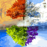 Картина за номерами. Rainbow Art "Пори року" GX3596-RA 
