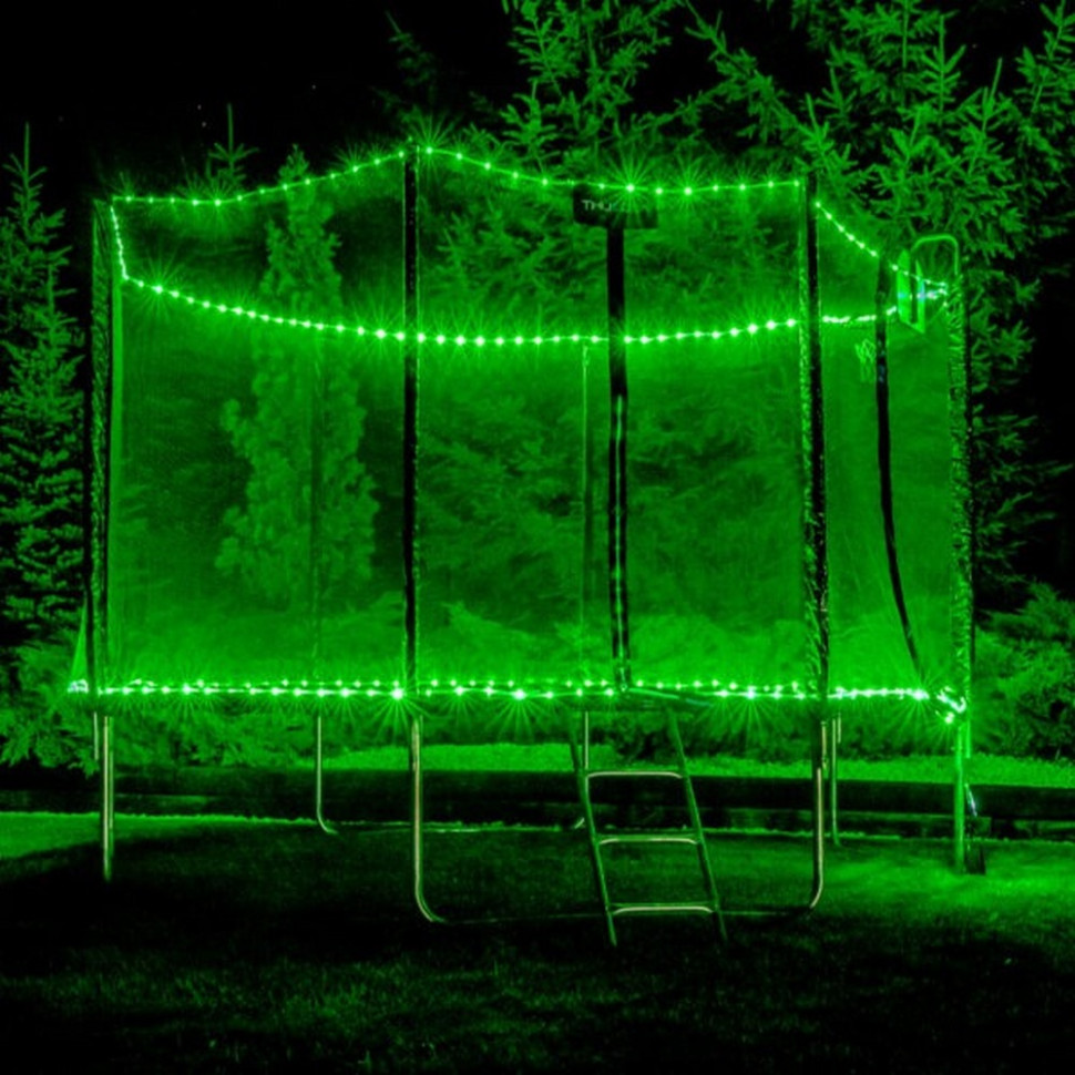 Батут із внутрішньою сіткою Outside PRO Thunder OUTSIDE-PRO-10FT-PINK 305 см, чорно-рожевий