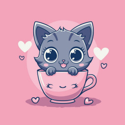 Картина по номерам "Пушистый чаечек" &copy;arttem_illustration Art Craft 15654-AC 30х30 см