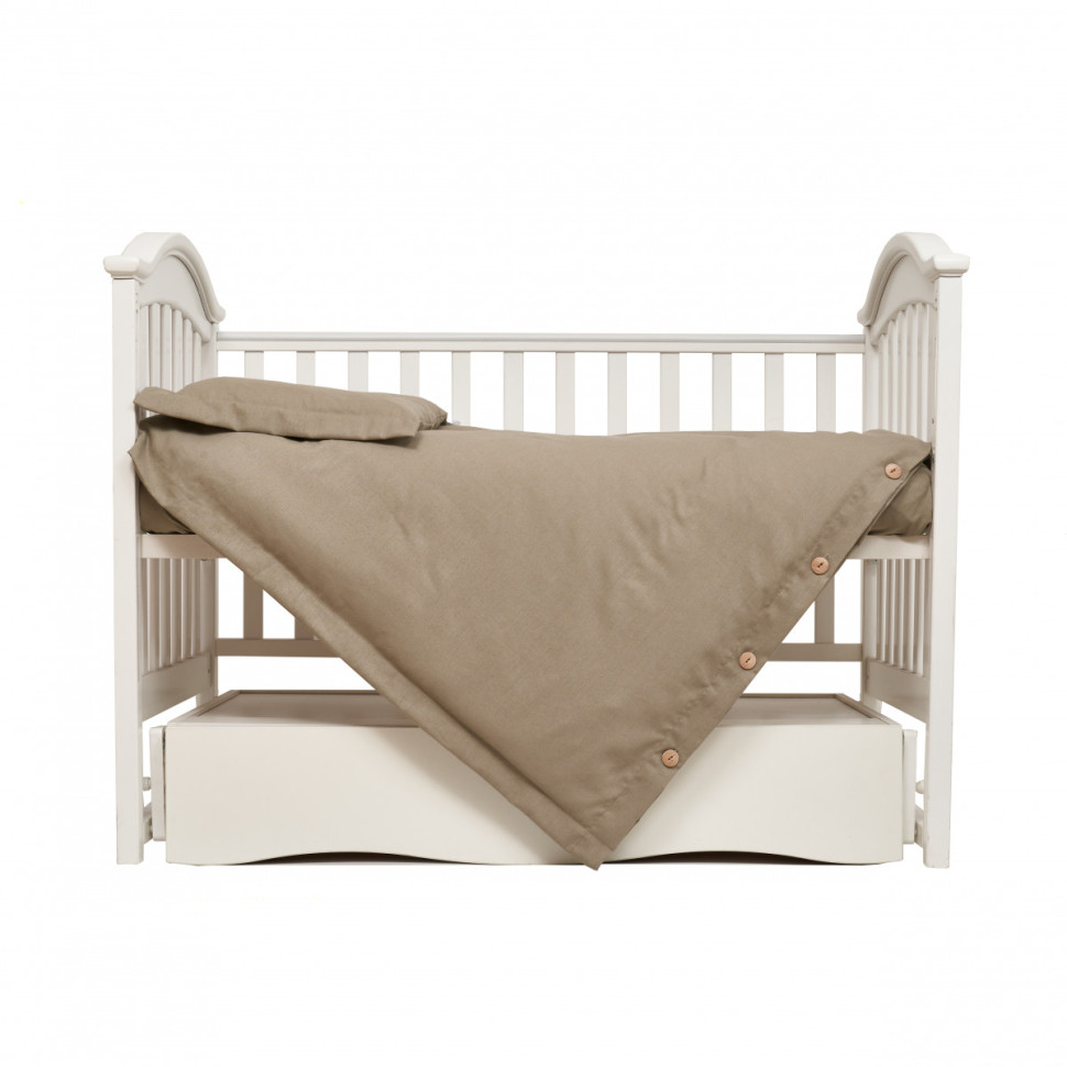 Детский постельный комплект Linen beige Twins 3030-TL-02, 3 элемента