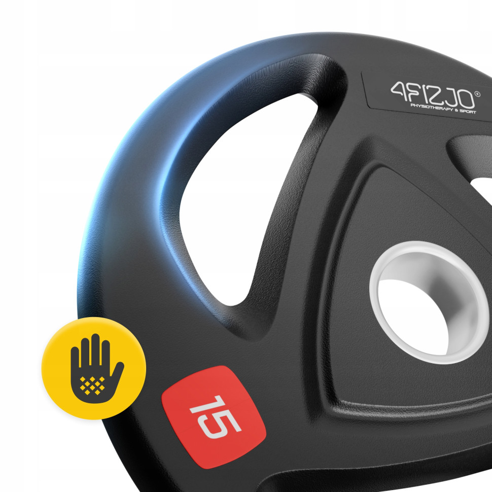 Диск олимпийский 4FIZJO P-5905973401272 прорезиненный 2 x 15 кг 51 мм