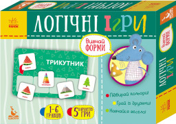 Логічні ігри. Вивчай форми. 24 картки укр. 918002