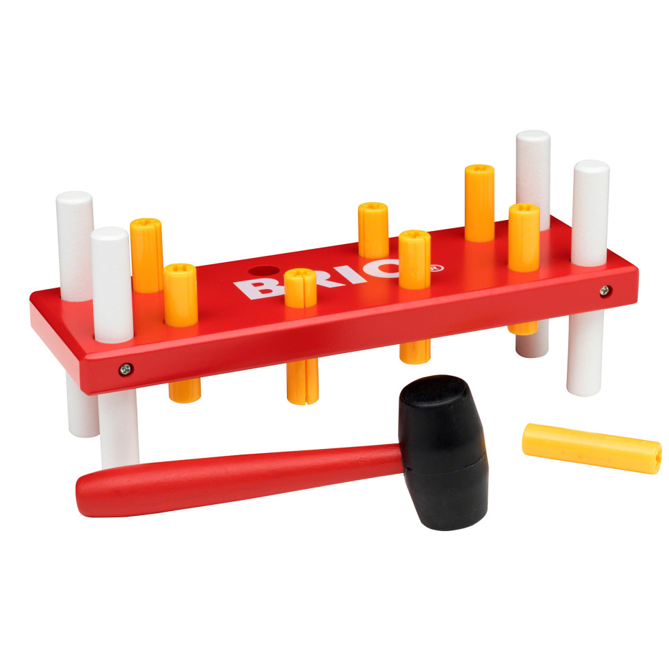 Детская игрушка-стучалка BRIO 30525-BR, красный, дерево, пластик