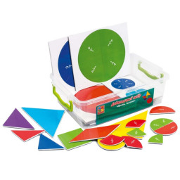Демонстрационный магнитный набор "Дроби-Танграм" Vladi Toys VT5555-03