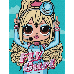 Картина по номерам "L.O.L. Surprise! O.M.G. Fly Gurl" Идейка KHO6275, 30х40 см