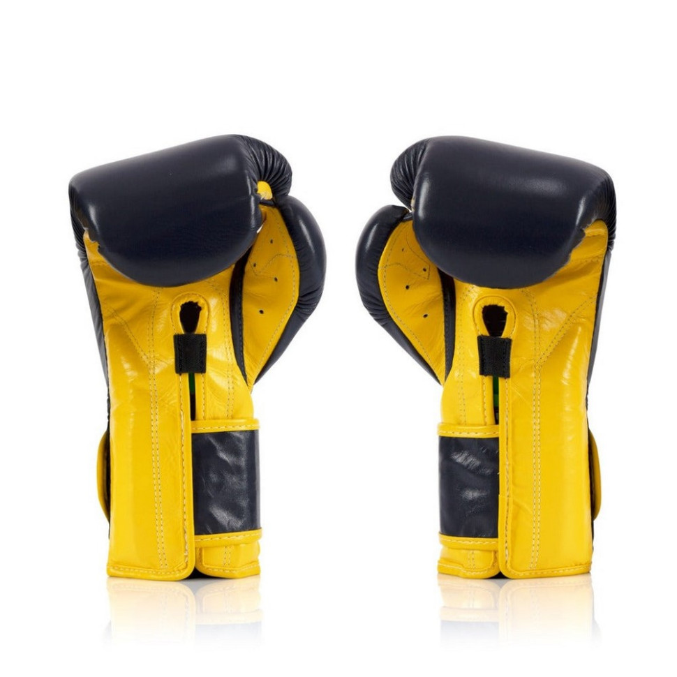 Боксерские перчатки BGV9 Mexican Fairtex BGV9_Mexican_16oz_Blue/Y 16 унций (бинты в комплекте)