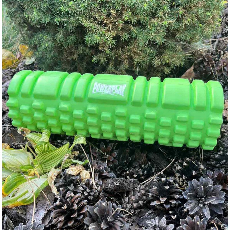 Масажний ролик (ролер) 4342 Massage Roller PowerPlay PP_4342_Green 30 x 10 см