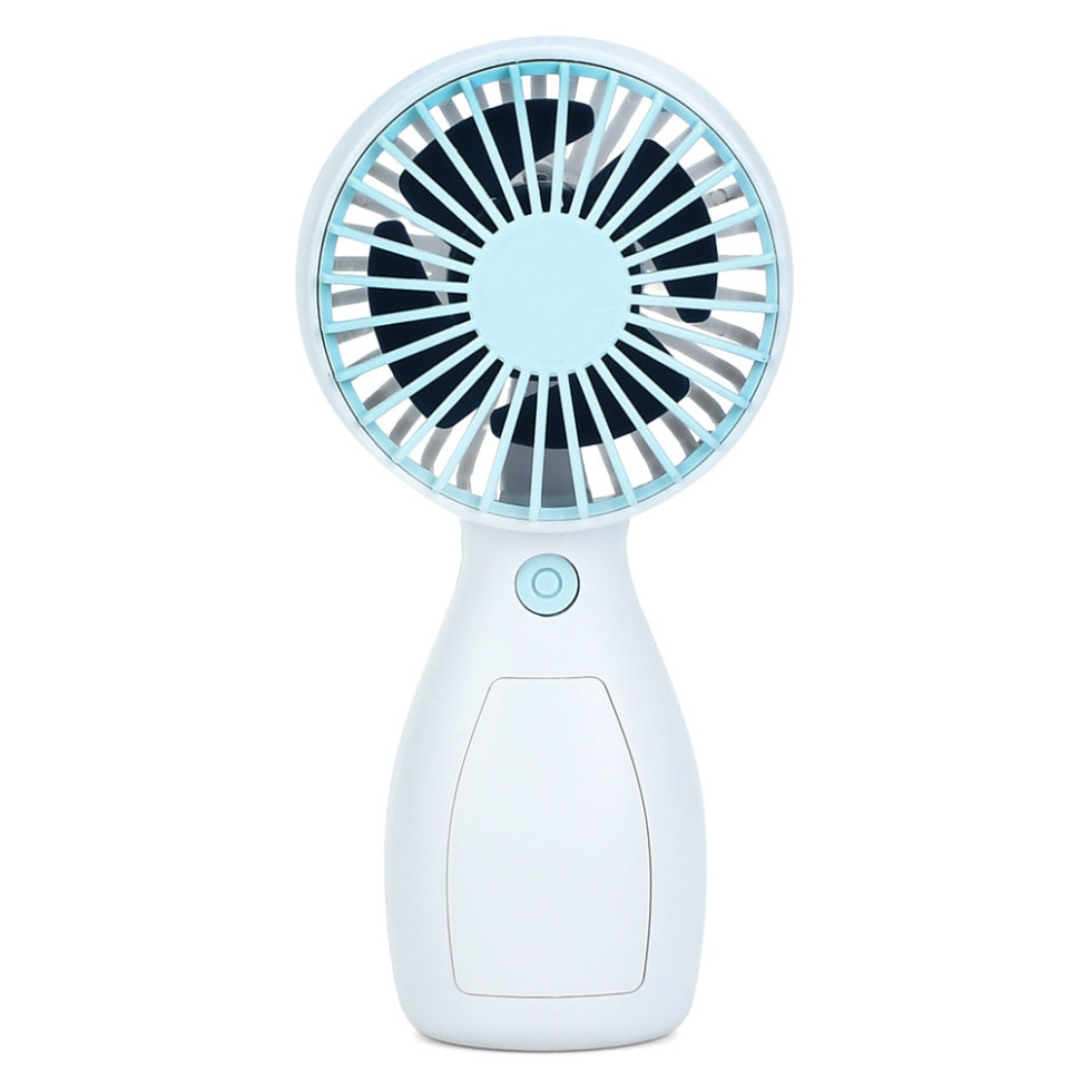 Портативний ручний вентилятор Bambi MK 5663-1(Blue) 13 см, акумулятор, USB зарядне