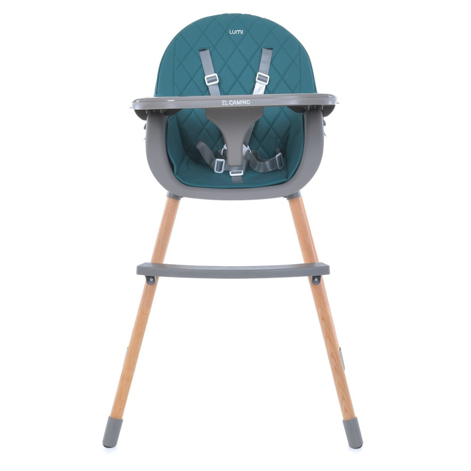Стільчик для годування EL CAMINO ME 1111 LUMI Teal екошкіра