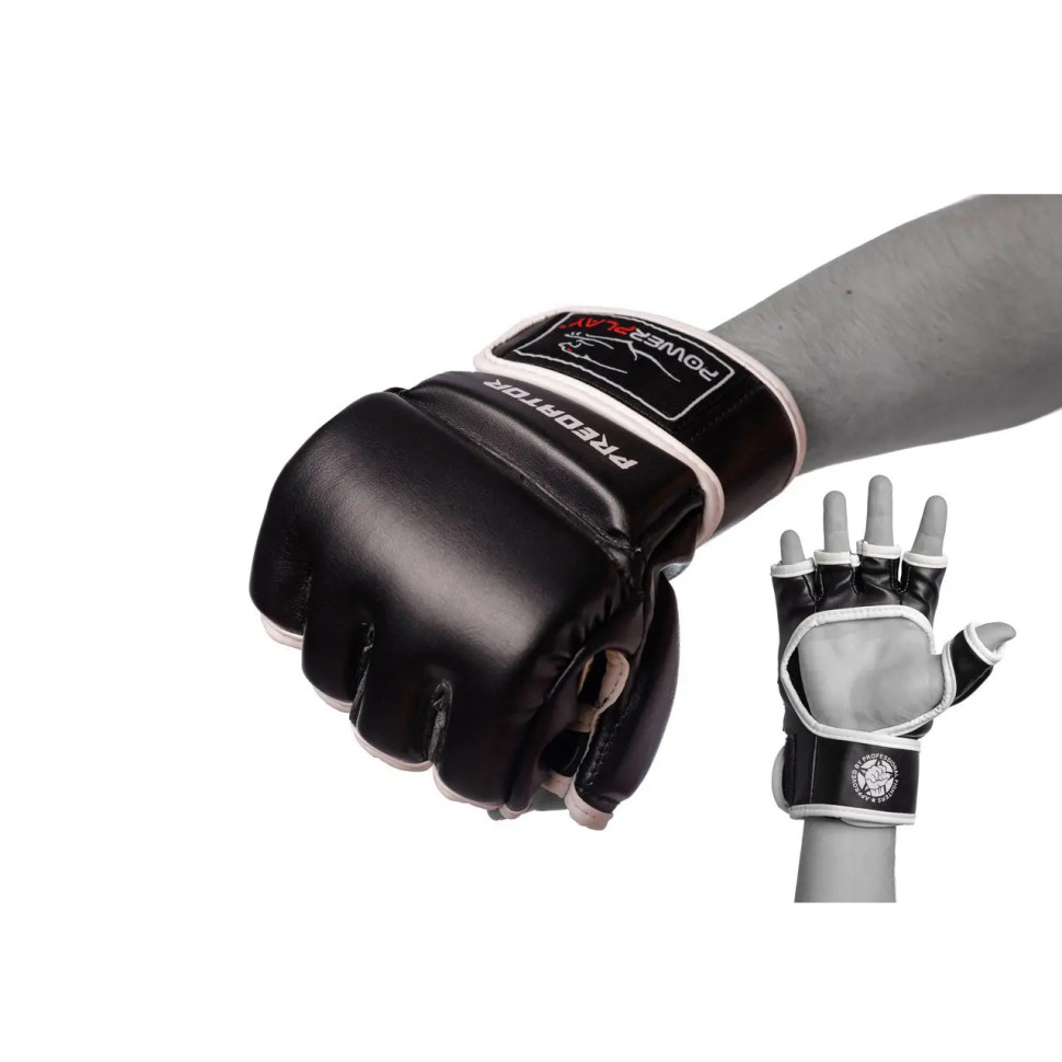 Перчатки для MMA PowerPlay PP_3056_XL_Black, Черные XL