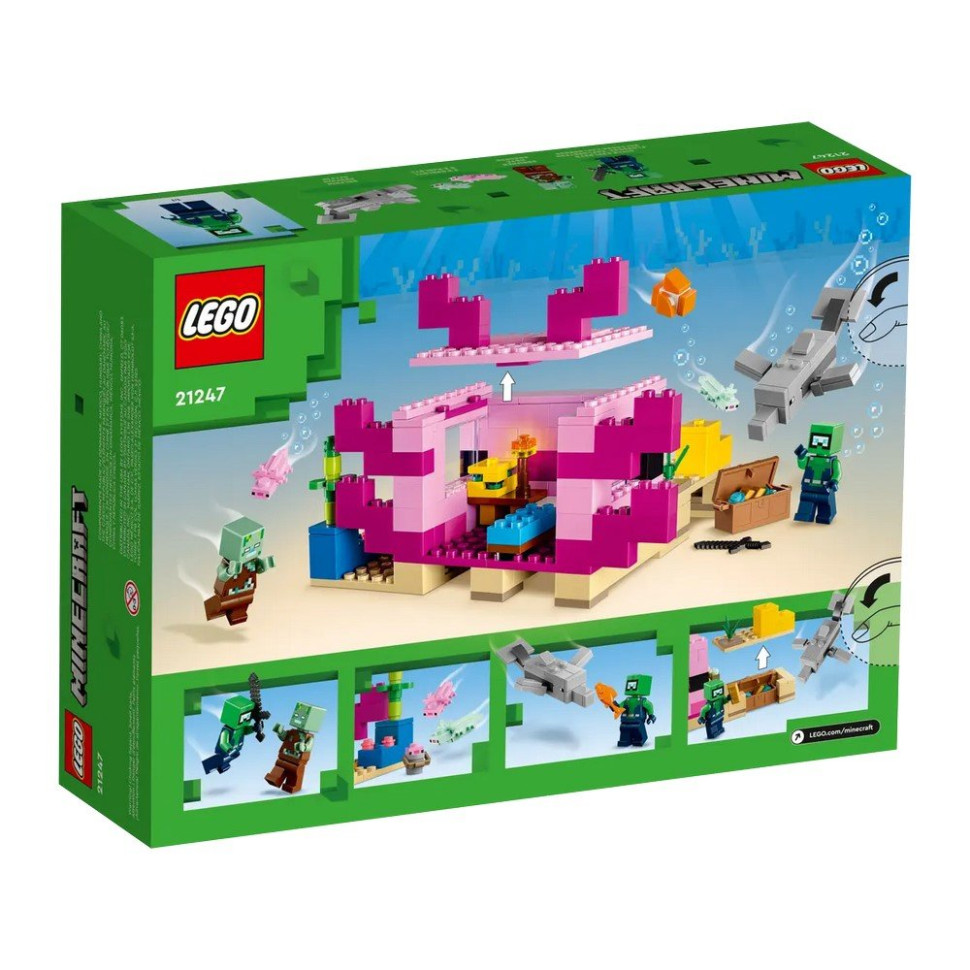 Конструктор Будинок-Аксолотль LEGO 21247, 242 деталі