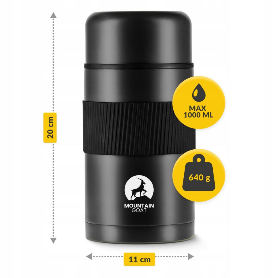 Термос для їжі Mountain Goat P-5907739315793 Black 1 л 