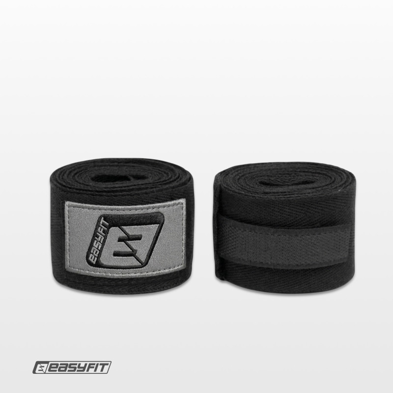 Бинты для бокса EasyFit EF-0374-35-bk, Classic Wrap, черный 3,5 м