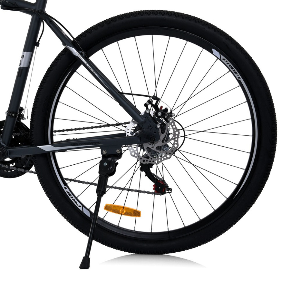 Велосипед PROF1 MTB2903-5, 29 дюймов, алюм.рама 19 Shimano 21SP серо-черный