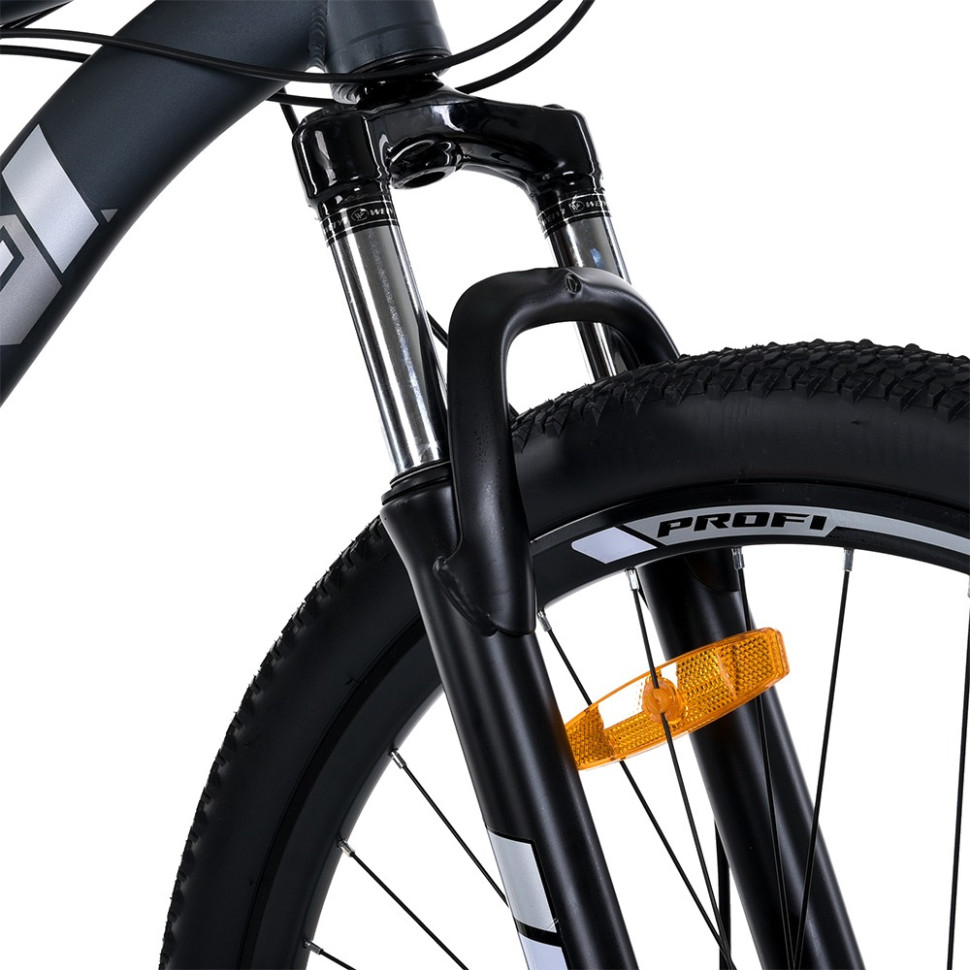 Велосипед PROF1 MTB2903-5, 29 дюймов, алюм.рама 19 Shimano 21SP серо-черный