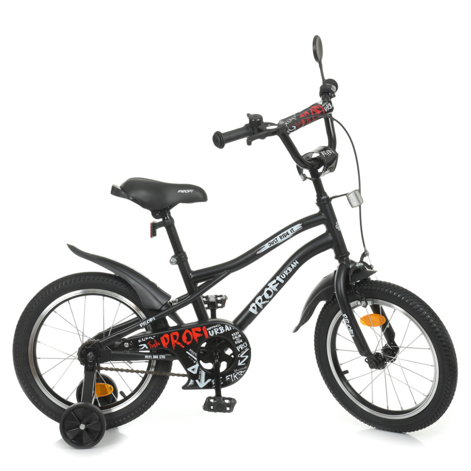Велосипед дитячий PROF1 Y18252 18 дюймів, чорний по цене 3 716 грн.