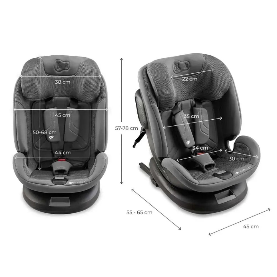 Автокресло детское Xpedition 3 i-Size Kinderkraft KCXPED03GRY0000 Grey