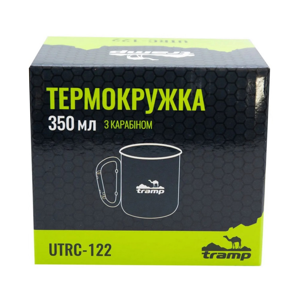 Термокружка с карабином Tramp UTRC-122 олива 350 мл