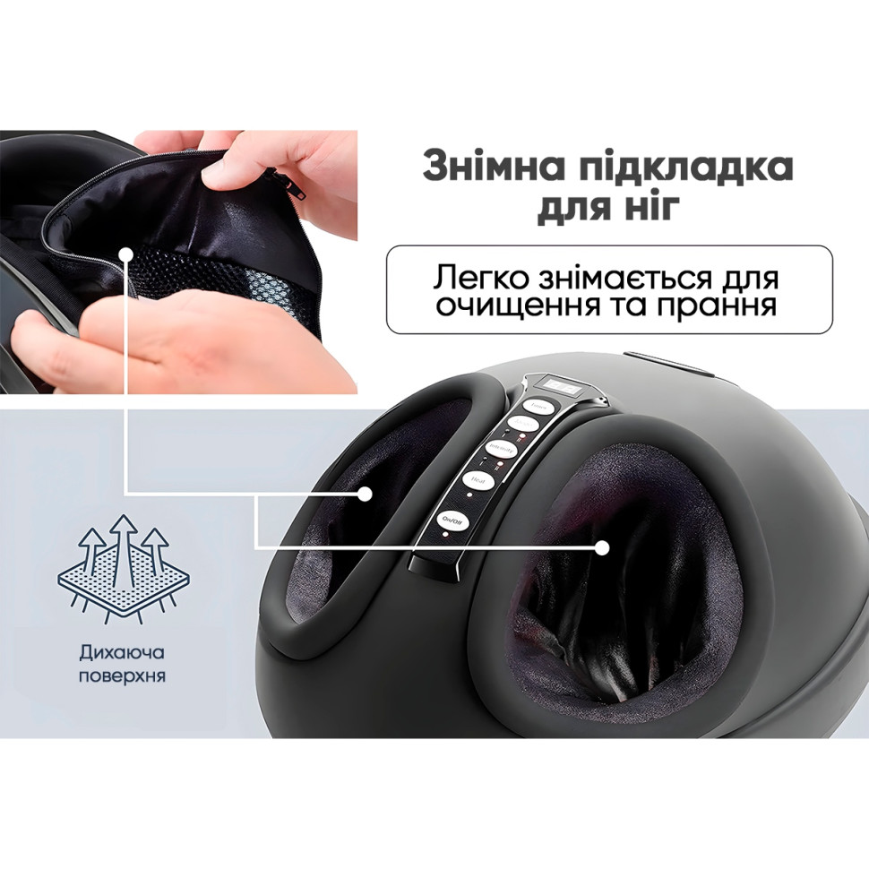 Лимфодренажный массажер для ног EasyFit EF-2300 черный