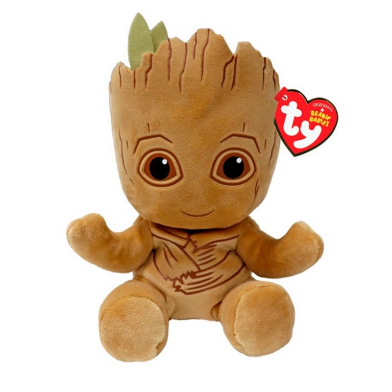 М'яконабивна дитяча іграшка Marvel «Грут» TY Beanie Boos 44003, 15 см