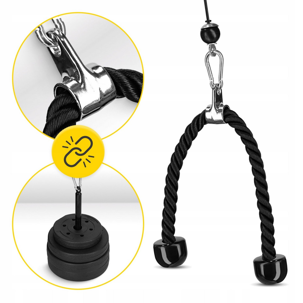 Підвісний тяговий блок 4FIZJO P-5907739315670 Black 100 кг 