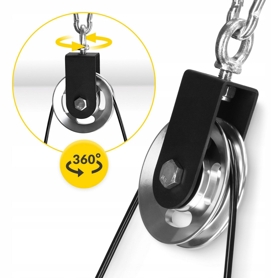 Підвісний тяговий блок 4FIZJO P-5907739315670 Black 100 кг 