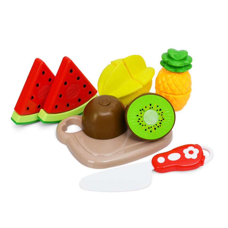 Ігровий набір продуктів на липучці Funny Food Bambi 228R5-10 з ножем та дощечкою