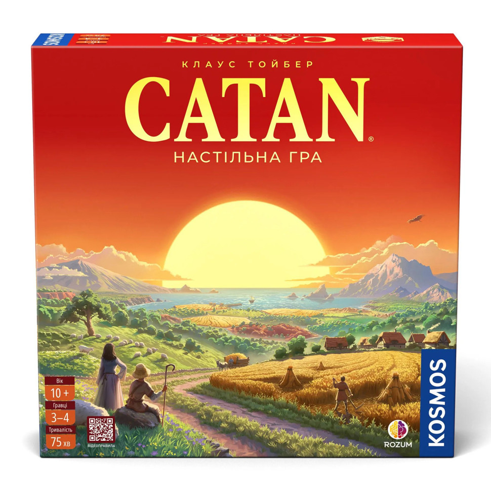 Настольная стратегическая игра CATAN Rozum R100UA от 10 лет, 3-4 игрока