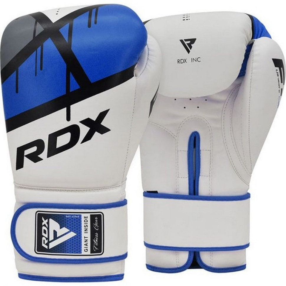 Боксерские перчатки F7 Ego RDX Inc Limited BGR-F7U-16oz, Blue 16 унций (капа в комплекте)