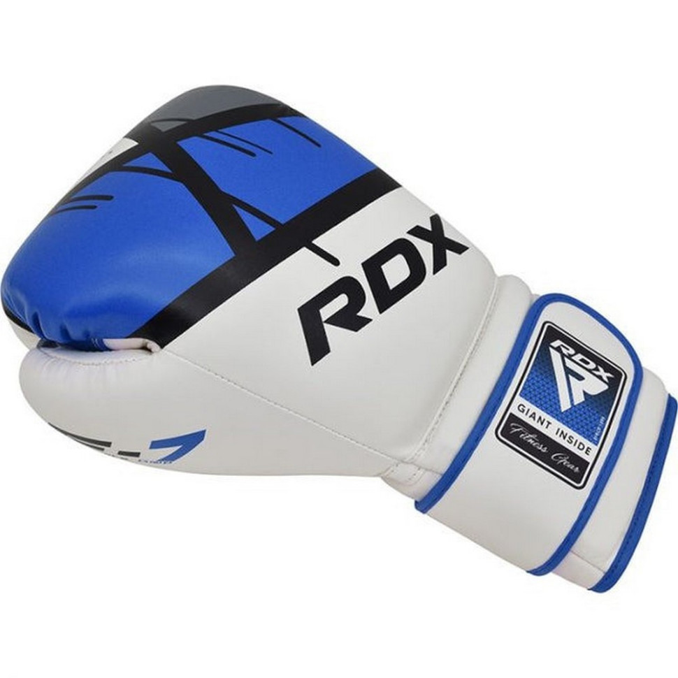 Боксерские перчатки F7 Ego RDX Inc Limited BGR-F7U-16oz, Blue 16 унций (капа в комплекте)