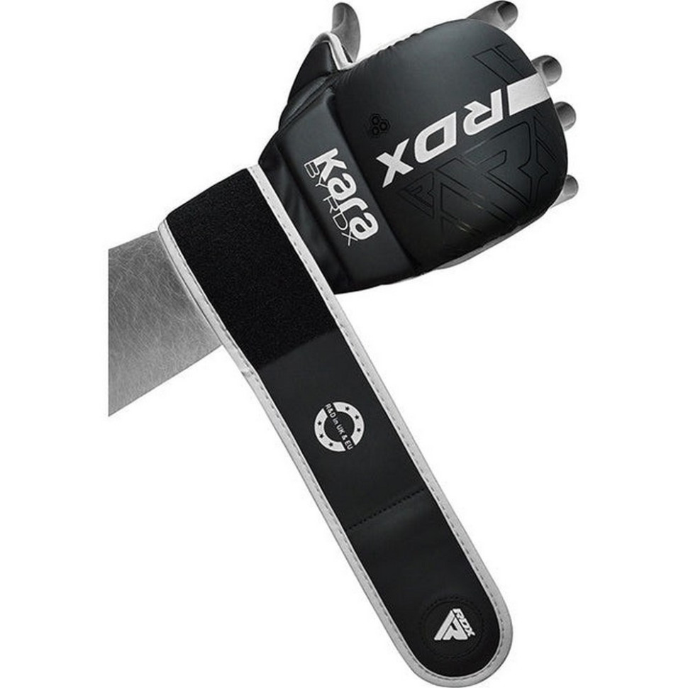 Перчатки для ММА F6 KARA Matte RDX Inc Limited GSR-F6MW-S/M+ White, S/M (капа в комплекте)
