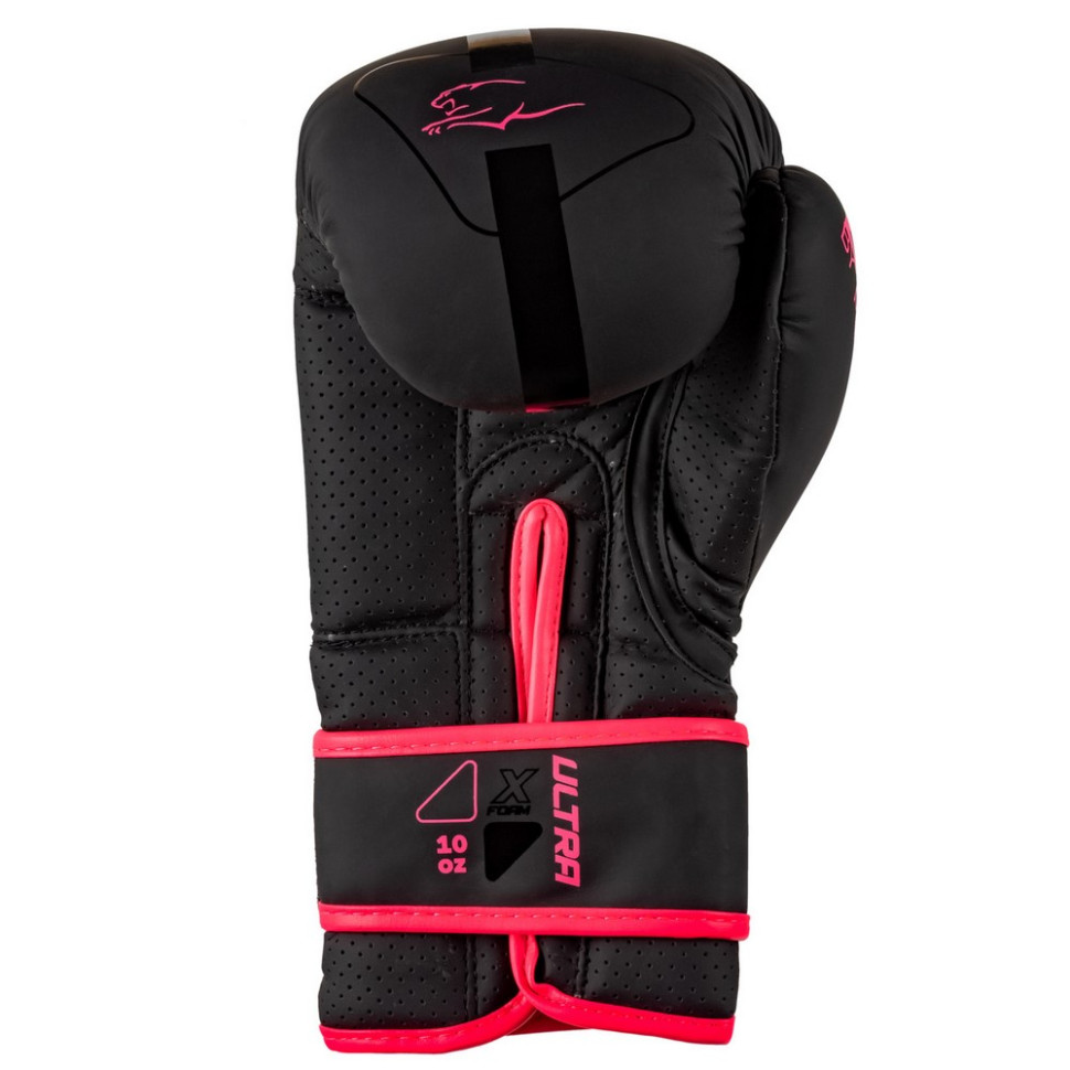 Боксерские перчатки 3024 Ultra Mat PowerPlay PP_3024_8oz_Bl/Pink, размер 8 унций
