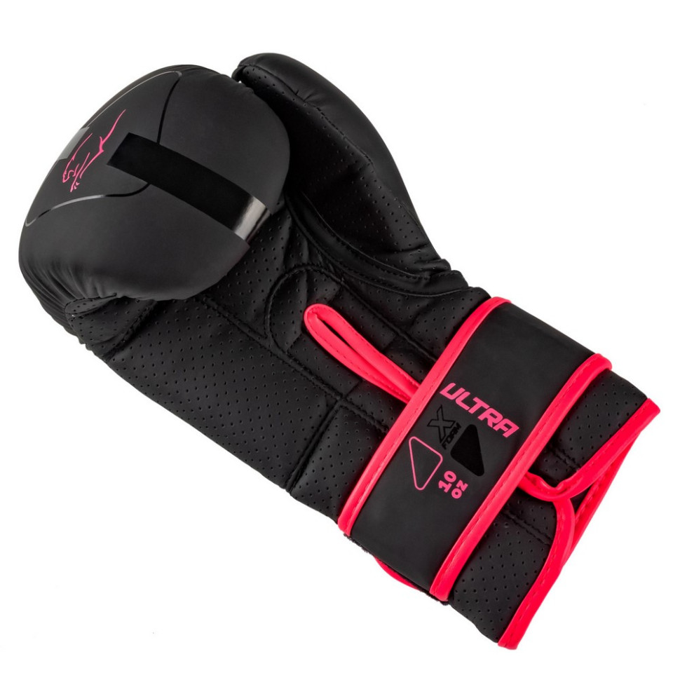 Боксерские перчатки 3024 Ultra Mat PowerPlay PP_3024_8oz_Bl/Pink, размер 8 унций