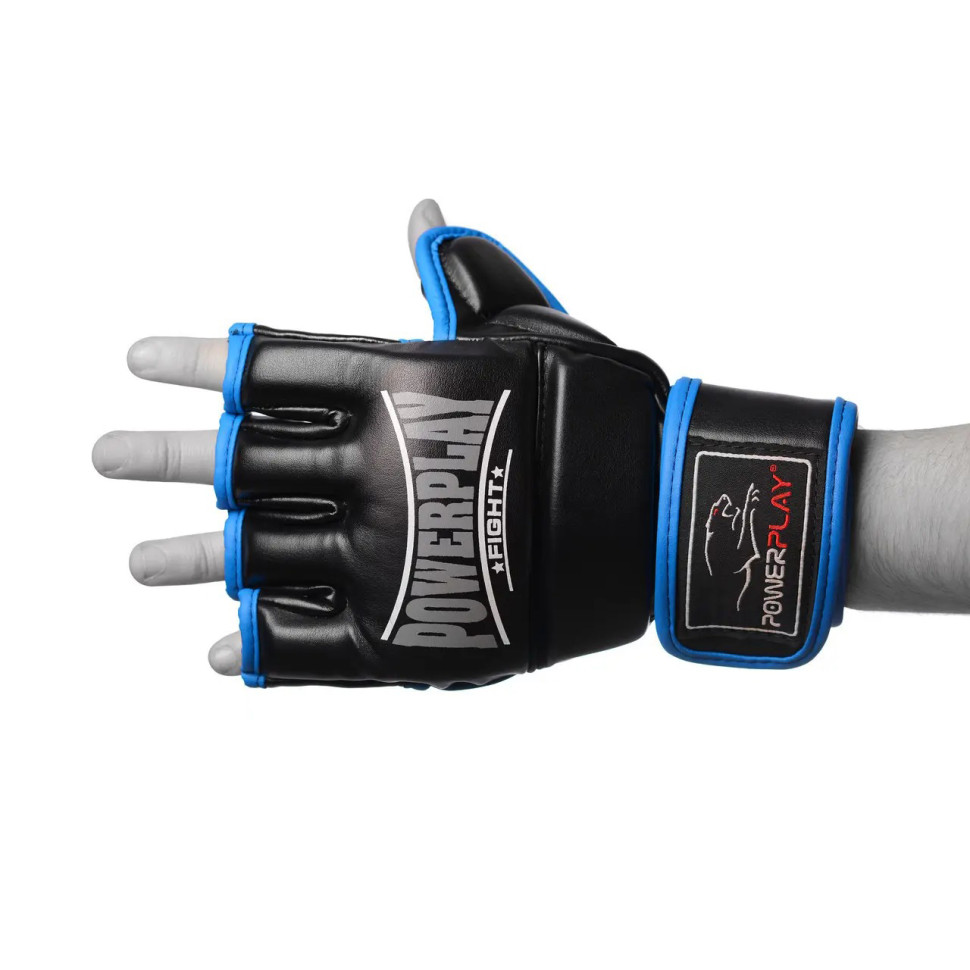 Перчатки для MMA PowerPlay PP_3058_L_Black/Blue, Черно-Синие L