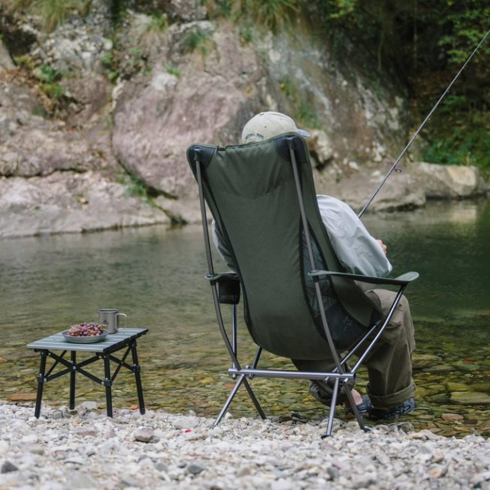 Крісло складане туристичне CNK2300JU0003 Naturehike 6976023929472 зелене, до 120 кг