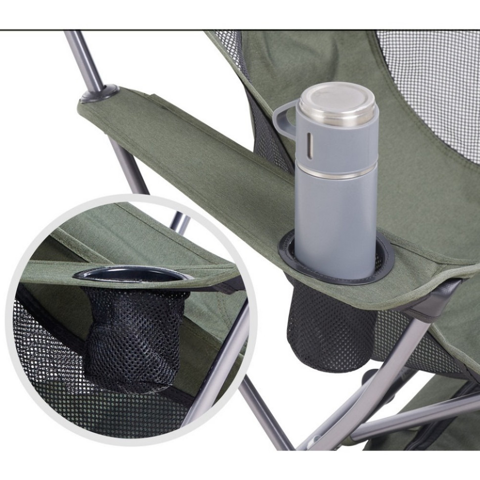 Крісло складане туристичне CNK2300JU0003 Naturehike 6976023929472 зелене, до 120 кг