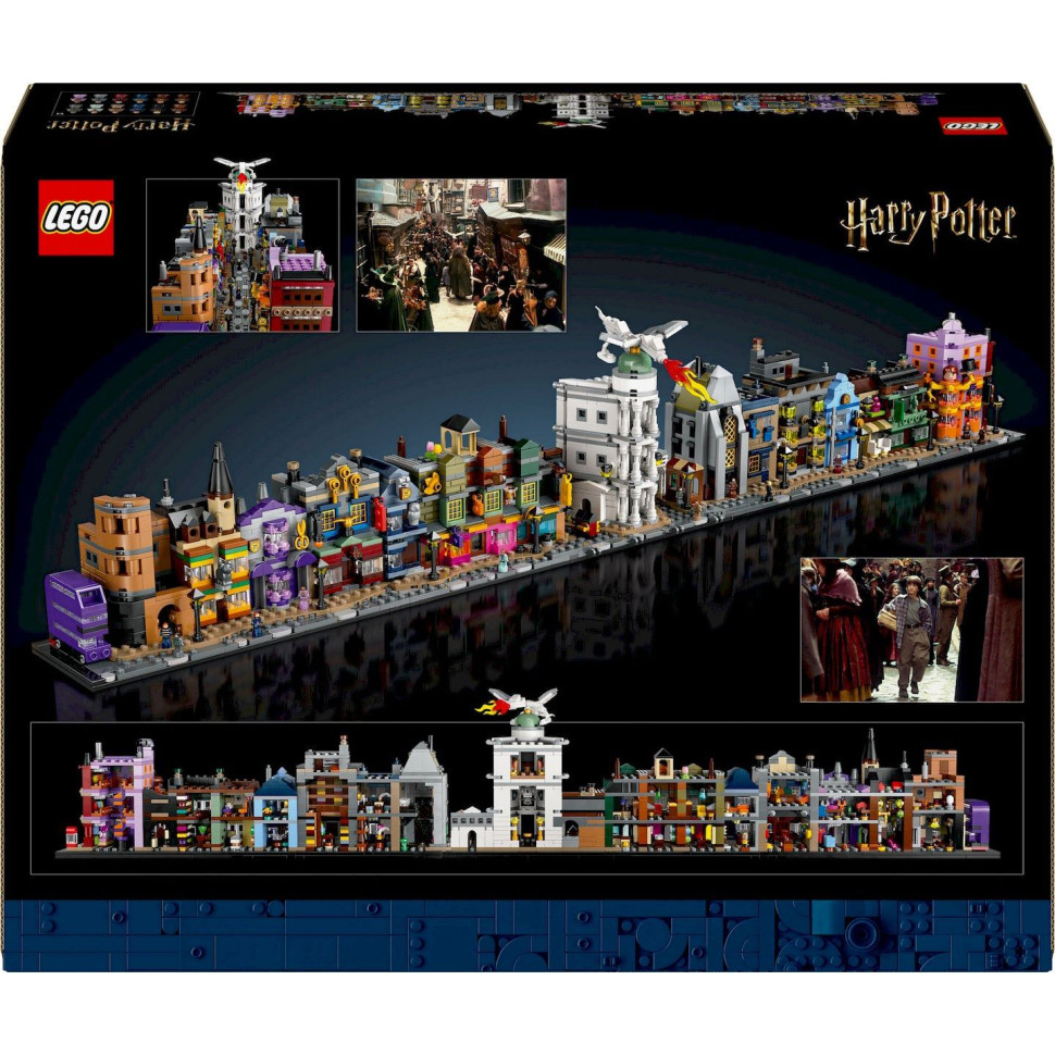 Конструктор LEGO Harry Potter Алея Діаґон. Чаклунські крамниці 76444, 2750 деталей