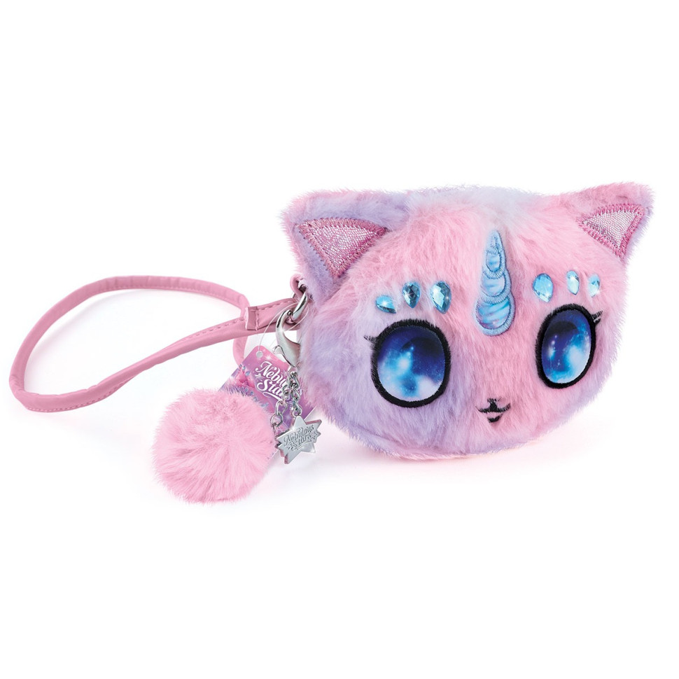 Детская пушистая сумка-кошелек 