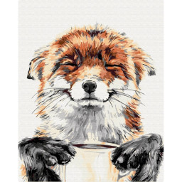 Картина за номерами "Задоволена лисичка" Brushme BS32220, 40х50 см
